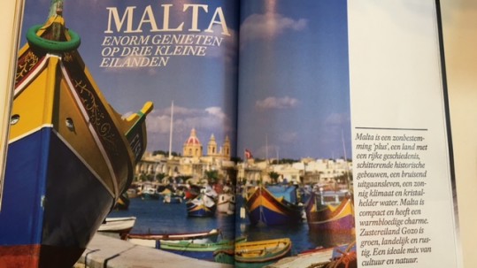 Advertorial about Malta in magazine Villa d'Arte